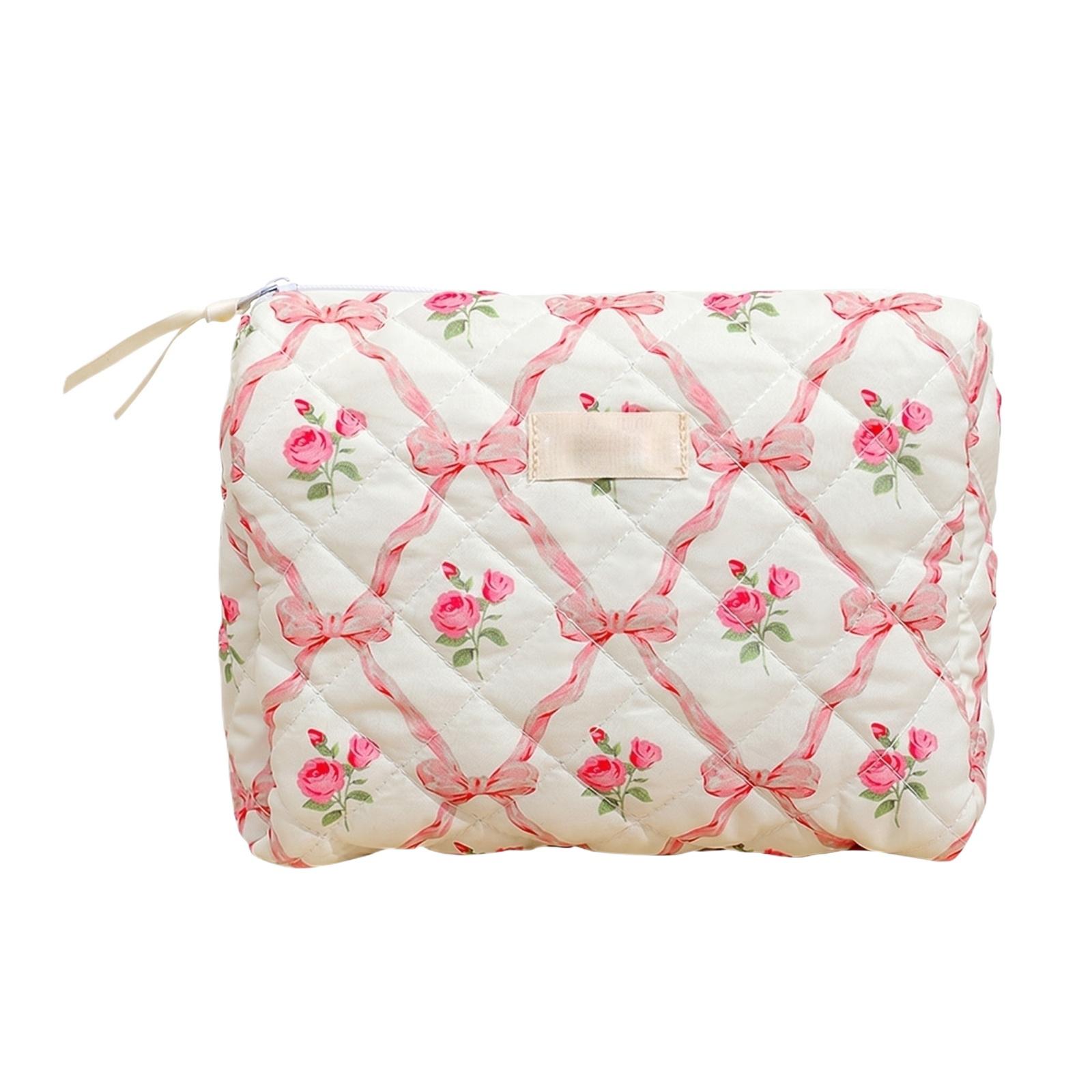 Portable Handheld Travel Makeup Bag Quilted Cosmetic Storage Organizer Pouch with Zipper Closure and Wrist Strap for Toiletries and Accessories one size рожевий
Portable Handheld Travel Makeup Bag Quilted Cosmetic Storage Organizer Pouch with Zipper Closure and Wrist Strap for Toiletries and Accessories one size рожевий