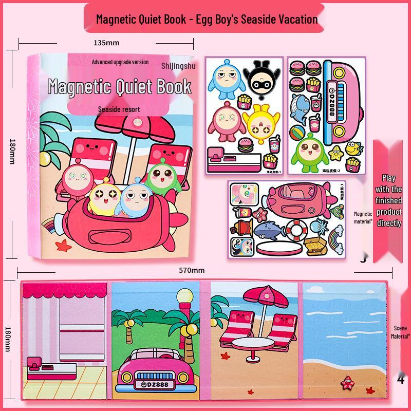 New Egg Magnetic Quiet Book with Stickers - School Bus Toy for Boys and Girls
New Egg Magnetic Quiet Book with Stickers - School Bus Toy for Boys and Girls