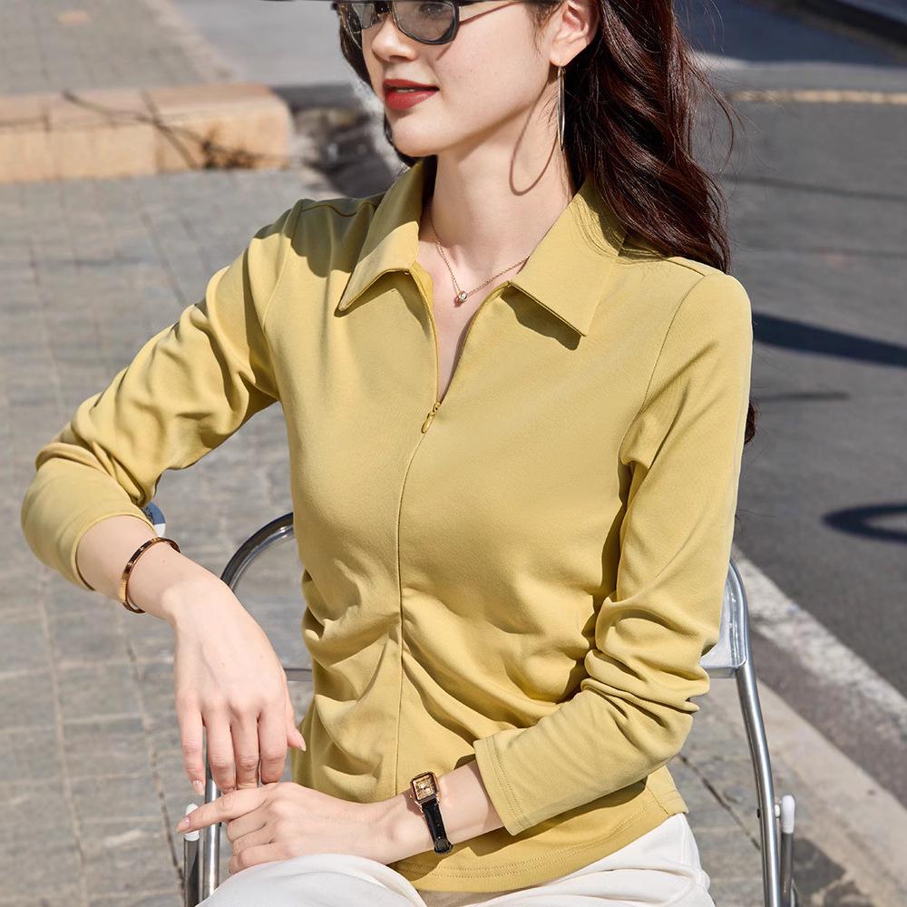 Spring 2025 Cotton Top: Ruched Long Sleeve, Turn-Down Collar with Invisible Zipper, Slimming Fit (Style 283-1) XXXL
Spring 2025 Cotton Top: Ruched Long Sleeve, Turn-Down Collar with Invisible Zipper, Slimming Fit (Style 283-1) XXXL