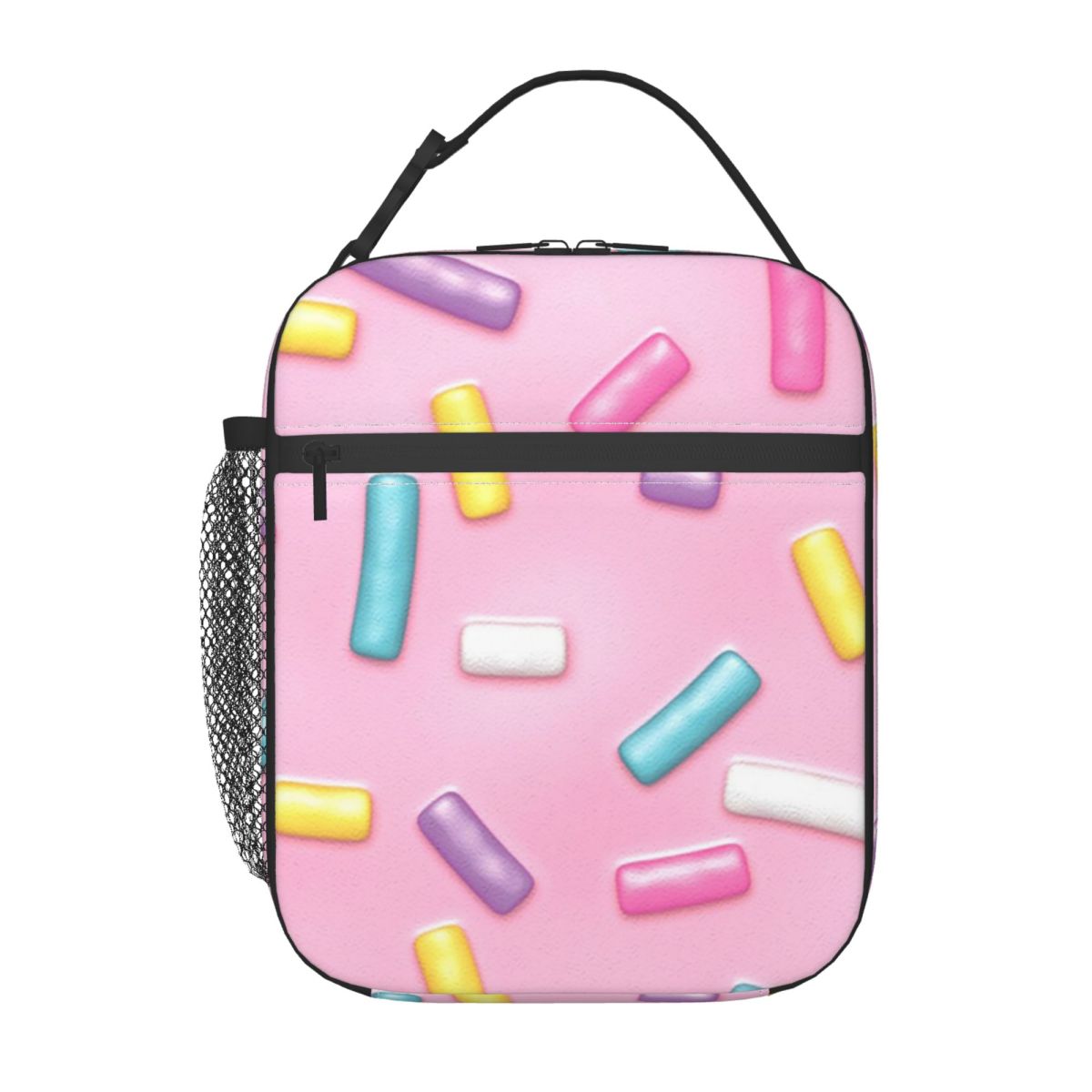 Cute Sprinkles Pink With Pastel Color Pattern Insulated Lunch Bag for Women Kids Portable Food Boxes Thermal Lunch Box Tote One Size
Cute Sprinkles Pink With Pastel Color Pattern Insulated Lunch Bag for Women Kids Portable Food Boxes Thermal Lunch Box Tote One Size