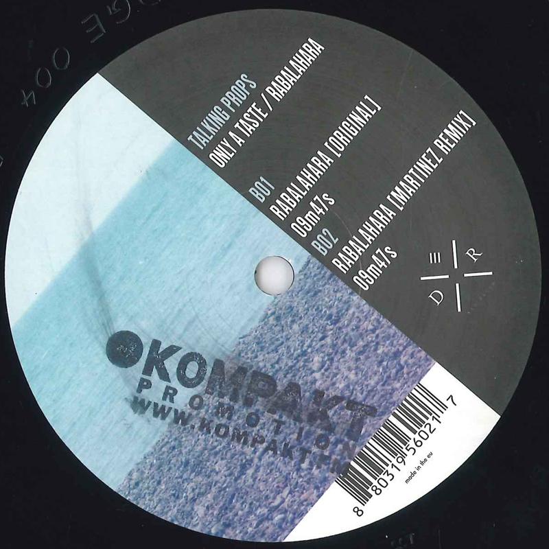 12inch Record TALKING PROPS - Only A Taste / Rabalahara NOT ON LABEL 2012 Europe Dance & Electronica Used
12inch Record TALKING PROPS - Only A Taste / Rabalahara NOT ON LABEL 2012 Europe Dance & Electronica Used