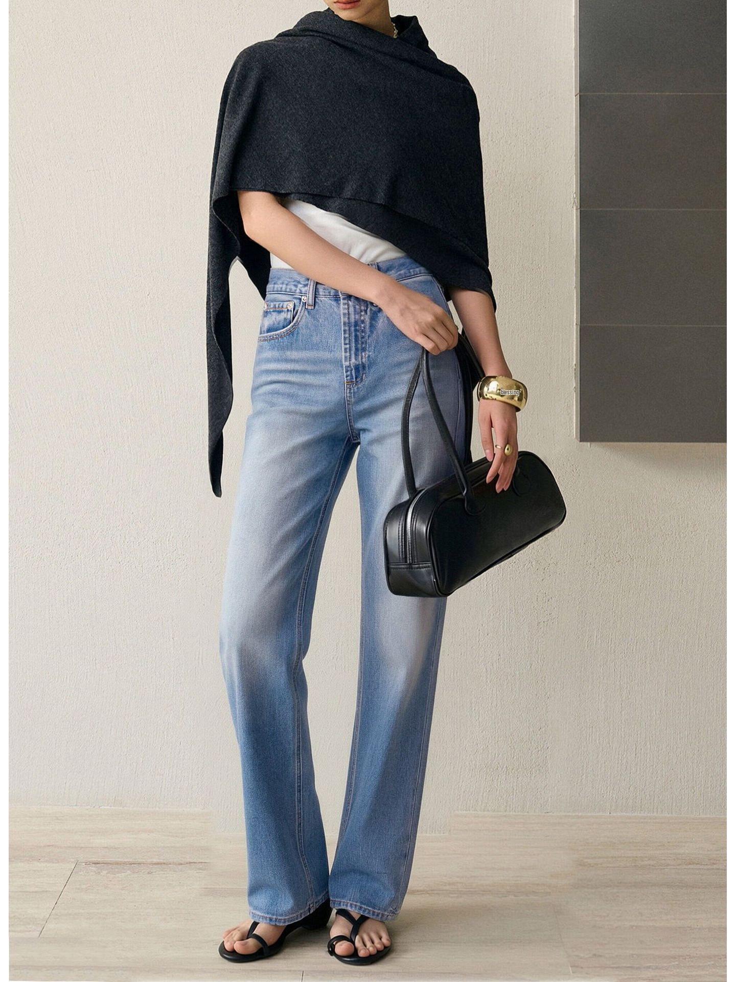 High-Waisted Slimming Straight-Leg Jeans for Women - 2026 Spring/Summer Collection Large светло-синий
High-Waisted Slimming Straight-Leg Jeans for Women - 2026 Spring/Summer Collection Large светло-синий
