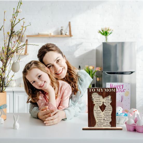 Yousheng Mother s Day Wooden Ornament Gift for Mom from Daughter/Son Desk Decor Standing Sign Birthday Gratitude Gift for Mom A
Yousheng Mother s Day Wooden Ornament Gift for Mom from Daughter/Son Desk Decor Standing Sign Birthday Gratitude Gift for Mom A