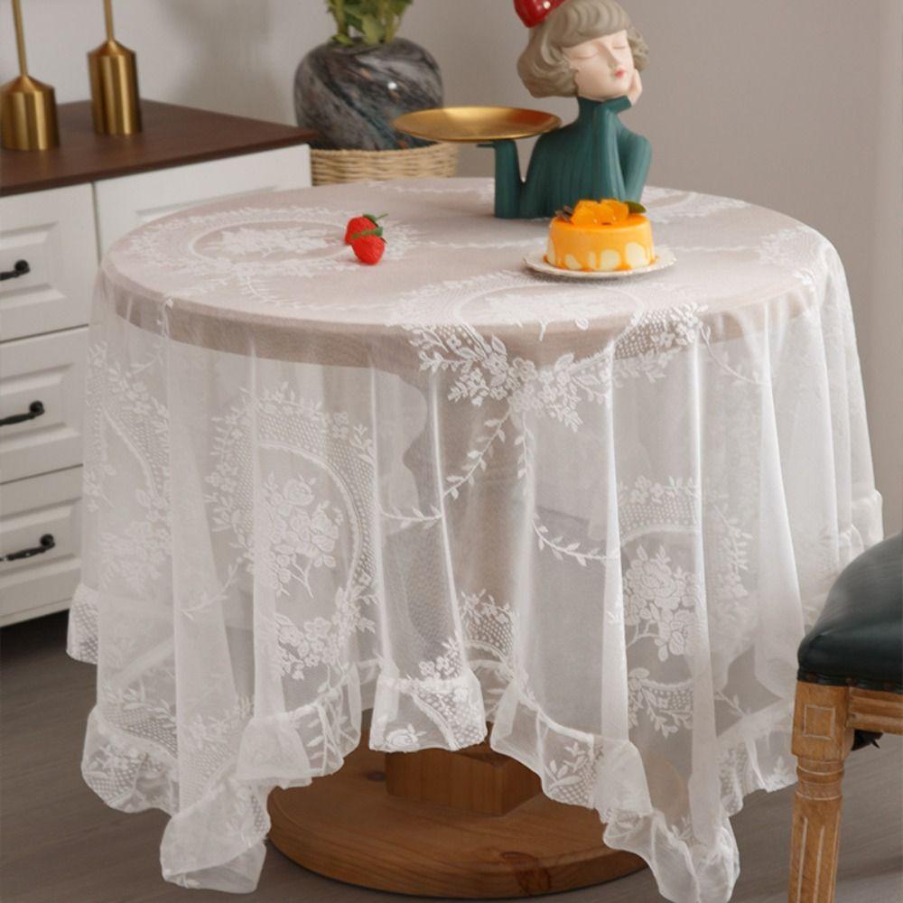 Exquisite Tulle Table Cover Pastoral Style Tablecloth French Lace Tablecover Home Decoration 140x100cm-white
Exquisite Tulle Table Cover Pastoral Style Tablecloth French Lace Tablecover Home Decoration 140x100cm-white