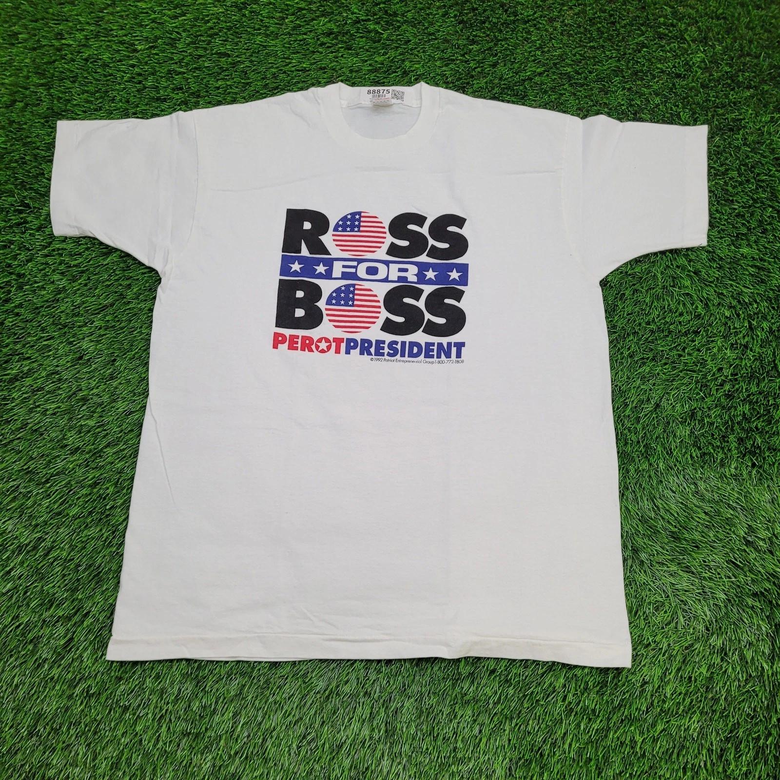 Vintage 1992 Ross Perot for President T-Shirt Men s L/XL Single Stitch 90s S
Vintage 1992 Ross Perot for President T-Shirt Men s L/XL Single Stitch 90s S