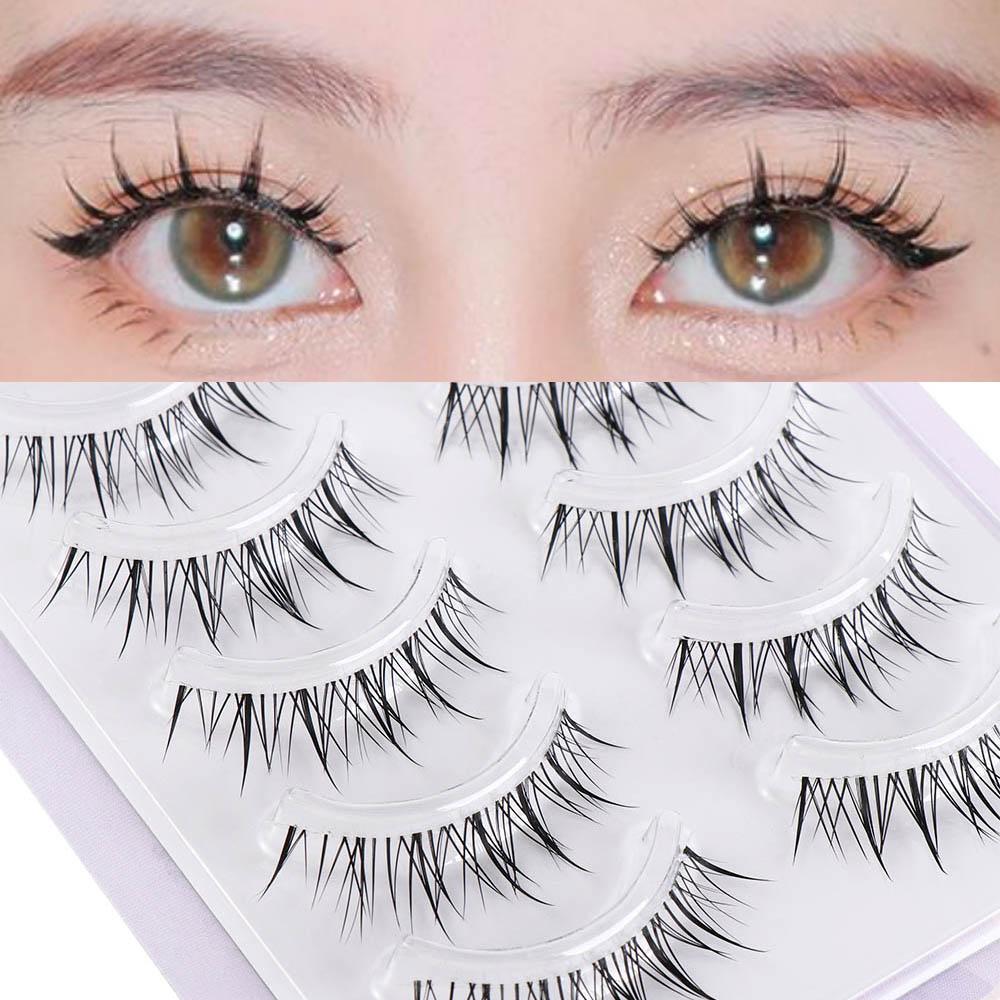Transparent Stem Fishtail Women Full Strip Eyelash Makeup Tools Manga Lashes Fairy False Eyelashes 5 pair
Transparent Stem Fishtail Women Full Strip Eyelash Makeup Tools Manga Lashes Fairy False Eyelashes 5 pair