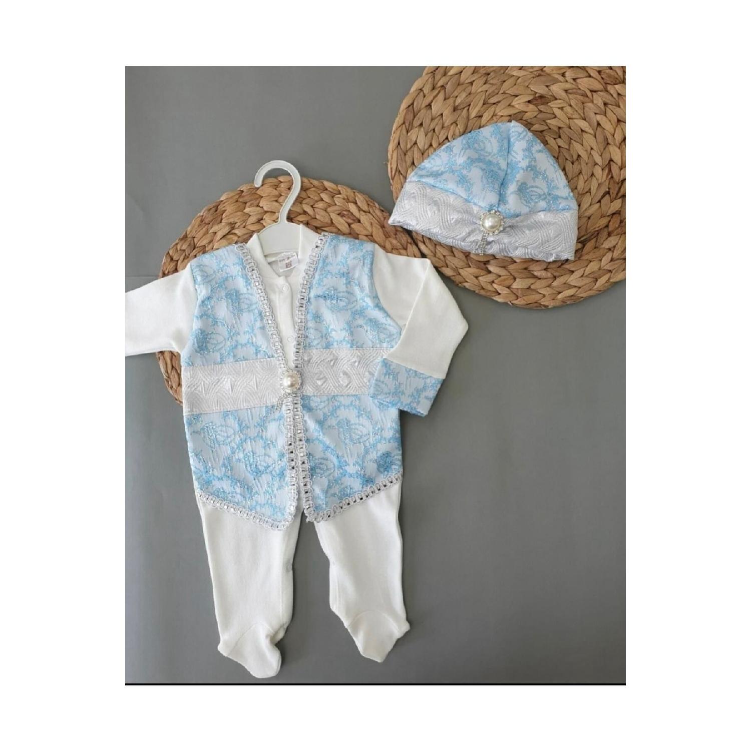 Turali ehzade Jumpsuit Baby Baby Mevlt Team Circumcision Outfit Baby Gift 3-6 AY синій
Turali ehzade Jumpsuit Baby Baby Mevlt Team Circumcision Outfit Baby Gift 3-6 AY синій