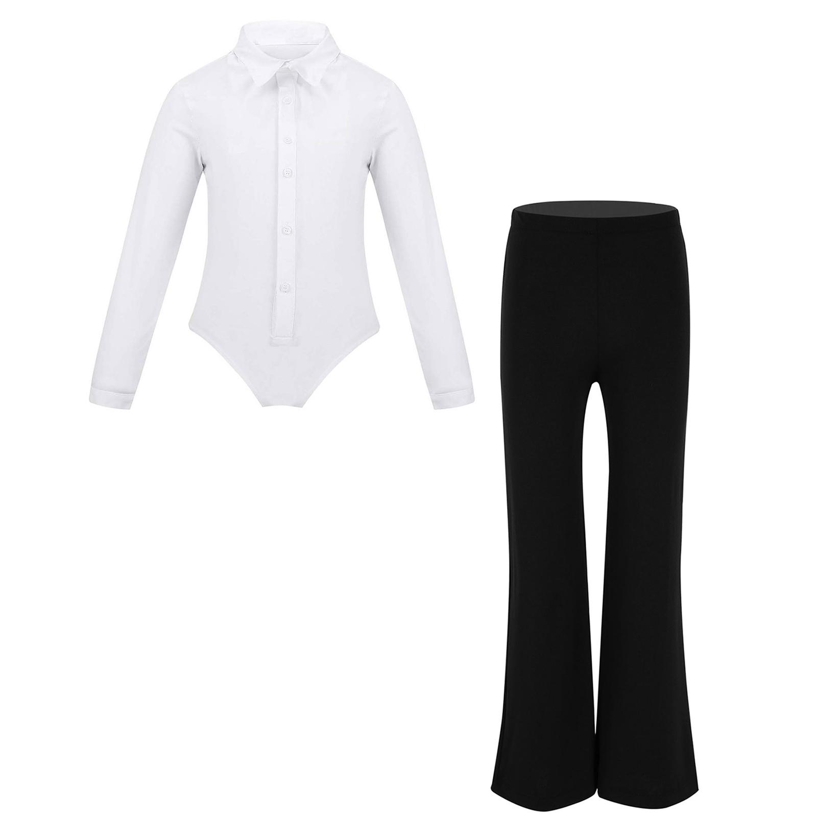 Boys Long Sleeve Romper Leotard Bodysuit Shirt with Pants Jazz Latin Dance 11-12 Years чорний/білий
Boys Long Sleeve Romper Leotard Bodysuit Shirt with Pants Jazz Latin Dance 11-12 Years чорний/білий