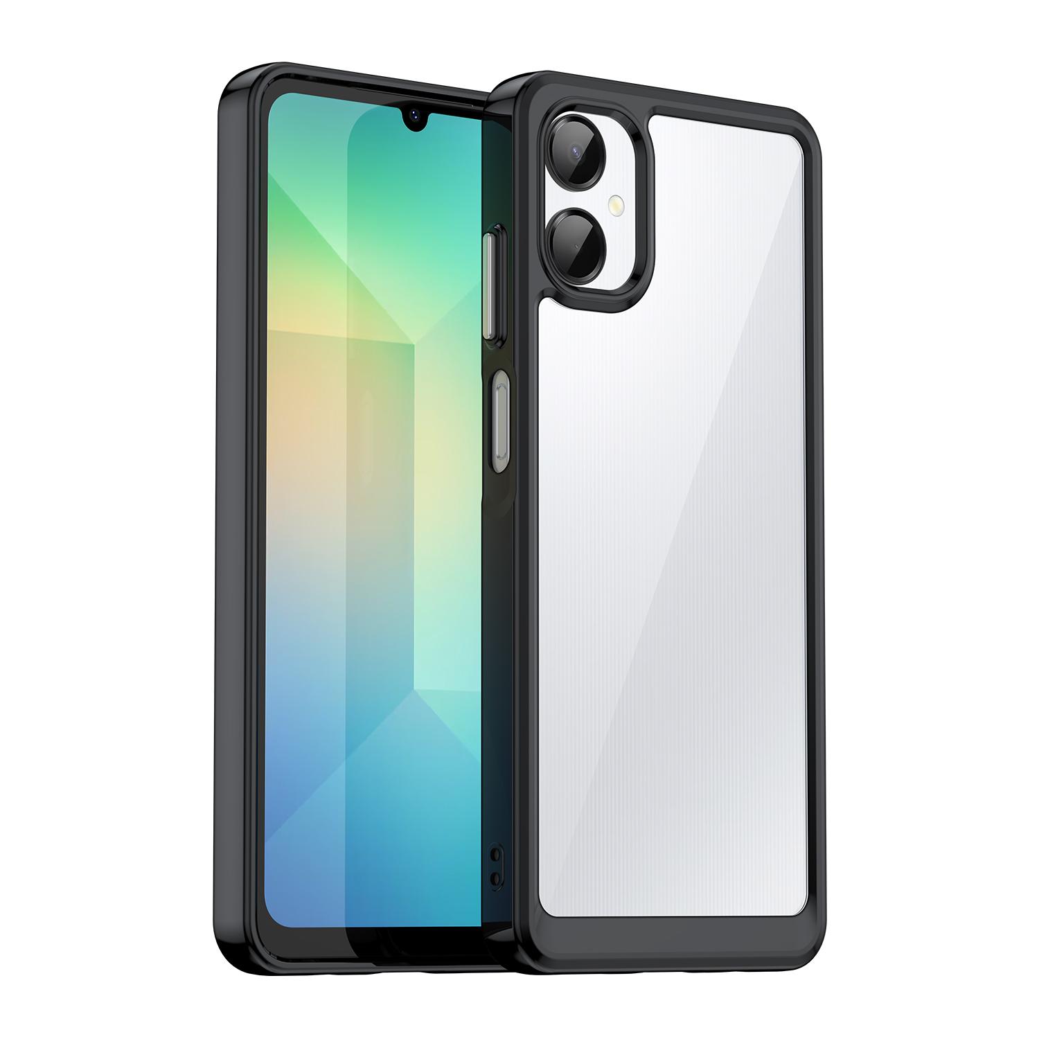 For Samsung Galaxy A06 5G Phone Case WANLONFENG XC Series TPU Acrylic Cover with Tempered Glass (Big Lens Hole) Black
For Samsung Galaxy A06 5G Phone Case WANLONFENG XC Series TPU Acrylic Cover with Tempered Glass (Big Lens Hole) Black