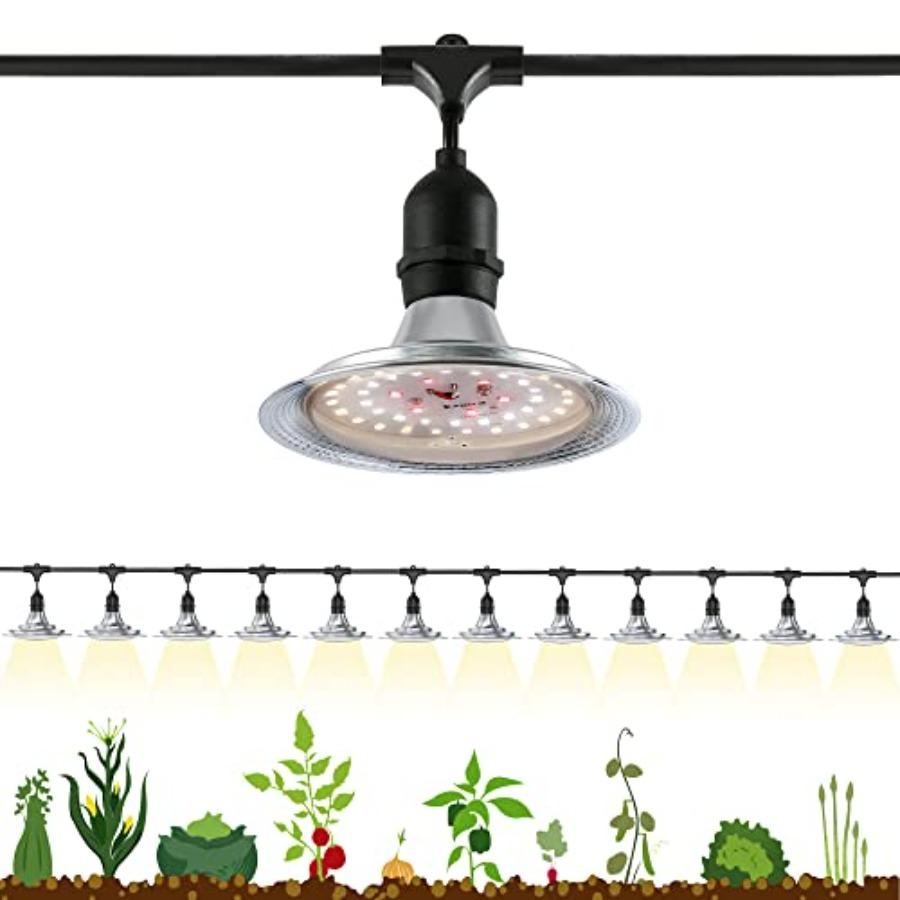 Outdoor LED Grow Light 12-Light Full Spectrum Grow Light Strip Waterproof Plant Growing Lamps UL Certified String Grow Lights f
Outdoor LED Grow Light 12-Light Full Spectrum Grow Light Strip Waterproof Plant Growing Lamps UL Certified String Grow Lights f