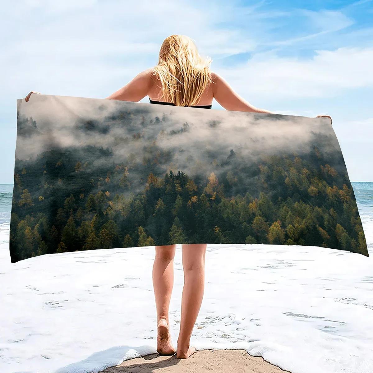 Microfiber Beach Towels Forest in The Fog Super Absorbent Soft Oversized Bath Towels Quick Dry Thin Lightweight Pool Towels W40*H60(CM)
Microfiber Beach Towels Forest in The Fog Super Absorbent Soft Oversized Bath Towels Quick Dry Thin Lightweight Pool Towels W40*H60(CM)