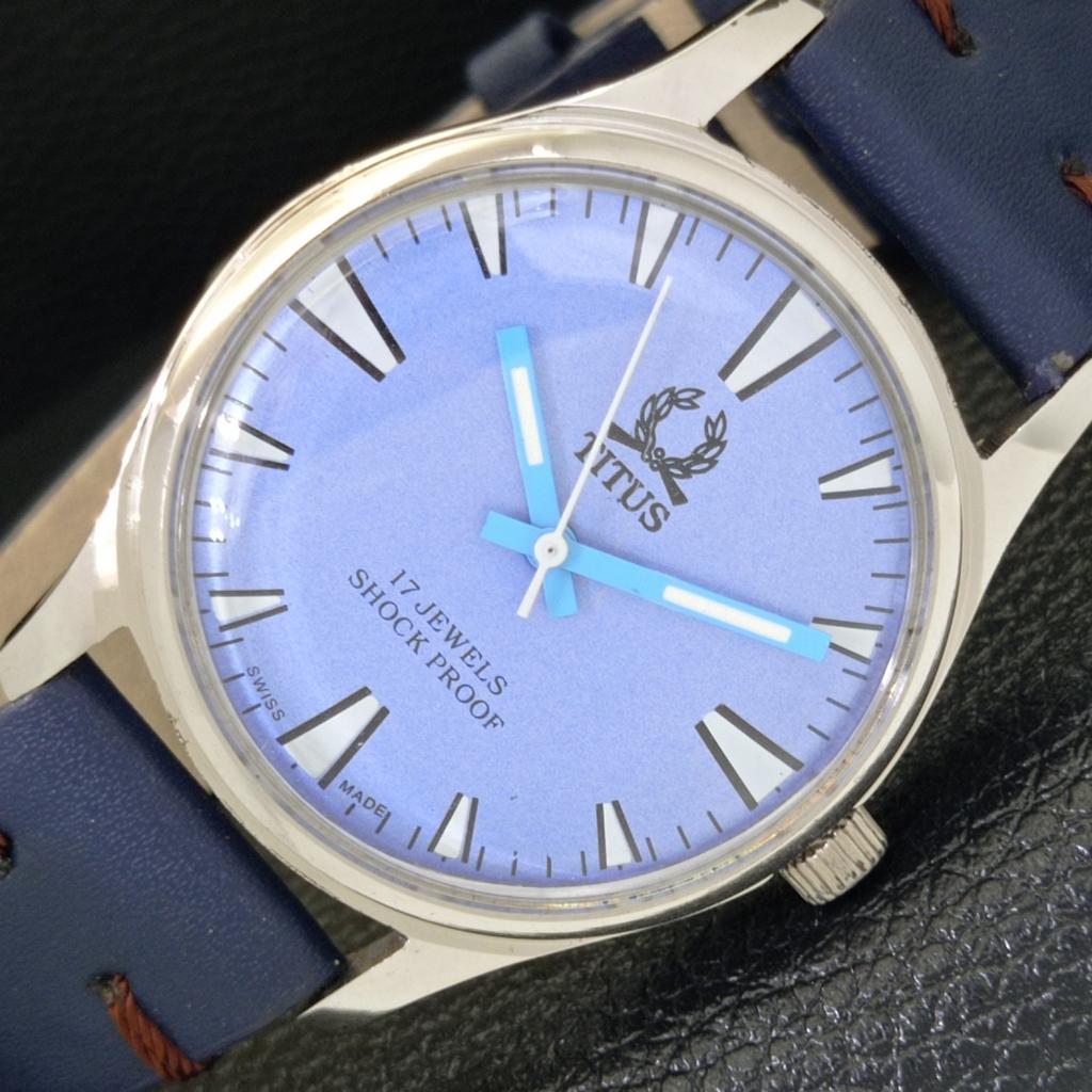 SWISS VINTAGE TITUS HAND-WINDING MENS REFURBISHED SKY BLUE DIAL WATCH a500065-2 R151a-a500065
SWISS VINTAGE TITUS HAND-WINDING MENS REFURBISHED SKY BLUE DIAL WATCH a500065-2 R151a-a500065