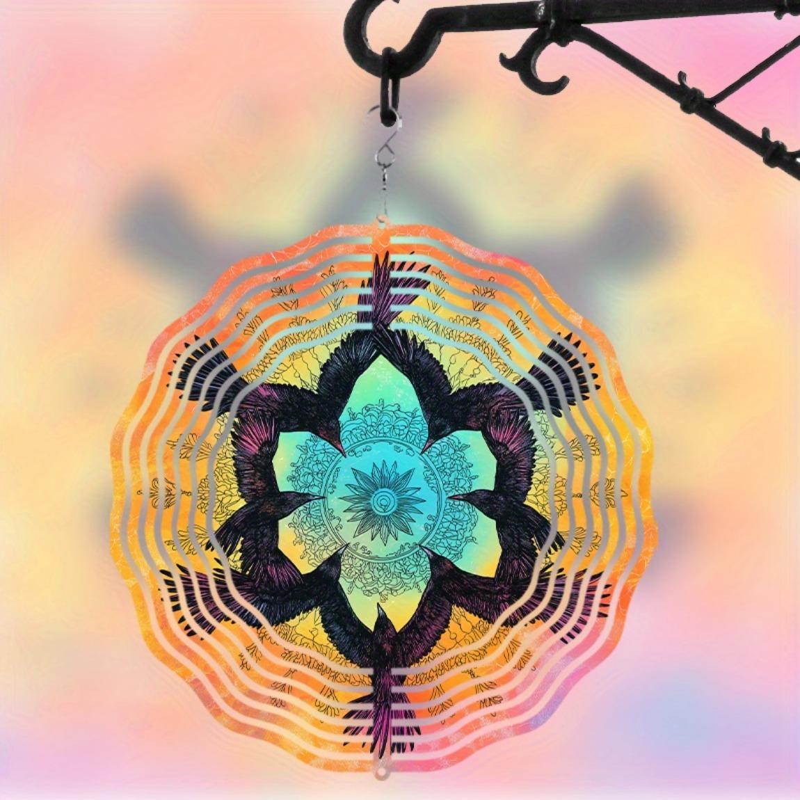 25.4cm Rotating Metal Wind Chime Vibrant Mandala Design Outdoor Hanging Decor for Garden Balcony Patio Creative Gift All Seasons 01A
25.4cm Rotating Metal Wind Chime Vibrant Mandala Design Outdoor Hanging Decor for Garden Balcony Patio Creative Gift All Seasons 01A