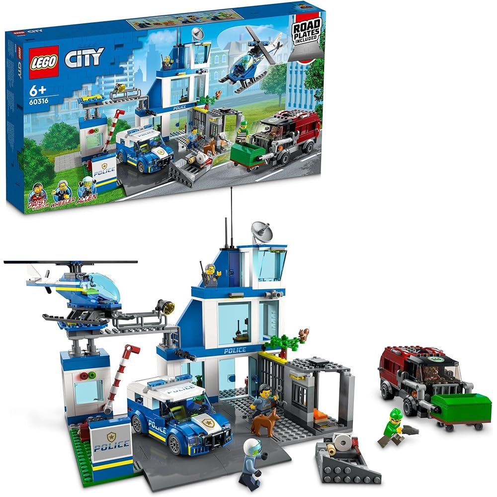 LEGO City Police Station Building Set 6-9 Years Old Kids Toy with Police Car and Blocks 60316
LEGO City Police Station Building Set 6-9 Years Old Kids Toy with Police Car and Blocks 60316