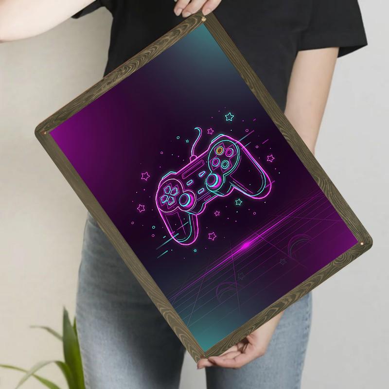 Neon Game Controller Vintage Gaming Metal Tin Sign Home Decor Wall Art Gift for Gamers 20x30cm(7.8x11.8inch)
Neon Game Controller Vintage Gaming Metal Tin Sign Home Decor Wall Art Gift for Gamers 20x30cm(7.8x11.8inch)