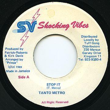 7inch Record TANTO METRO - Stop It NONE Shocking Vibes 1989 Jamaica Reggae, Ska & Dub Used
7inch Record TANTO METRO - Stop It NONE Shocking Vibes 1989 Jamaica Reggae, Ska & Dub Used