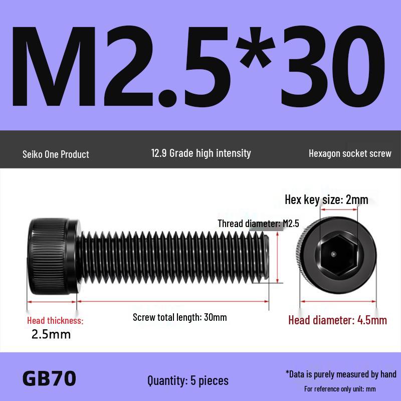 12.9 Grade Hex Socket Cup Head Bolt Screws M3-M12
12.9 Grade Hex Socket Cup Head Bolt Screws M3-M12