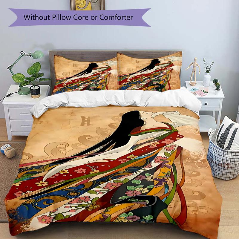 3pcs Anime Cartoon Design Comforter Set with One Quilt Cover and Two Pillowcases (No Core) - Festive Gift for Bedroom and Guest Room Decoration, Polye 135x200cm
3pcs Anime Cartoon Design Comforter Set with One Quilt Cover and Two Pillowcases (No Core) - Festive Gift for Bedroom and Guest Room Decoration, Polye 135x200cm