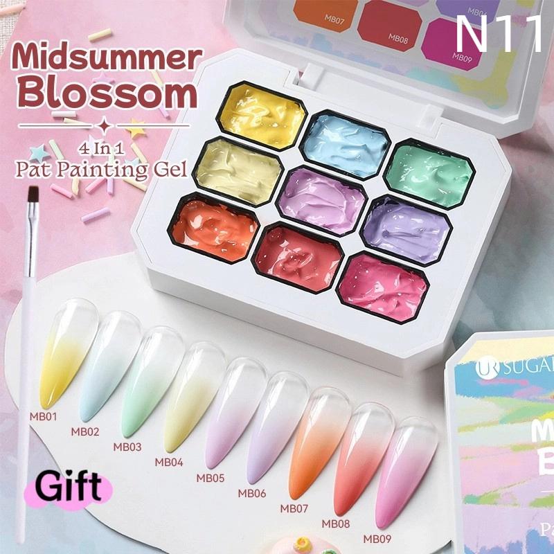 9 Colors Gradient Painting Gel Palette With Mini Sponge Silicone Brush Set French Ombre Gel Nail Polish For Pigmented Manicure
9 Colors Gradient Painting Gel Palette With Mini Sponge Silicone Brush Set French Ombre Gel Nail Polish For Pigmented Manicure