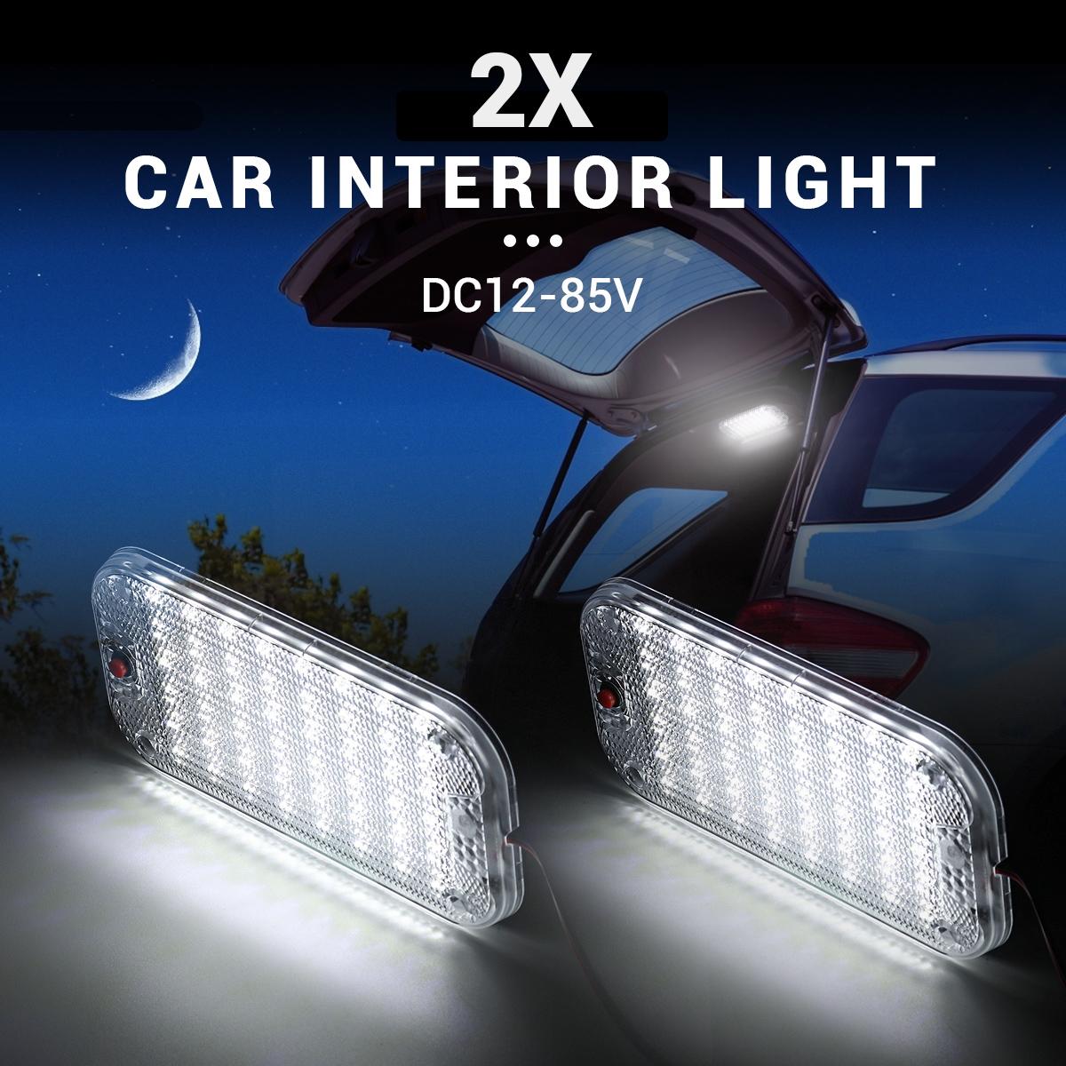 2x48LED 12V-85V светодиодный автомобильный интерьер, купольная крыша, потолочный светильник для чтения, лампа для внутреннего освещения автомобиля, освещение салона автомобиля
2x48LED 12V-85V светодиодный автомобильный интерьер, купольная крыша, потолочный светильник для чтения, лампа для внутреннего освещения автомобиля, освещение салона автомобиля