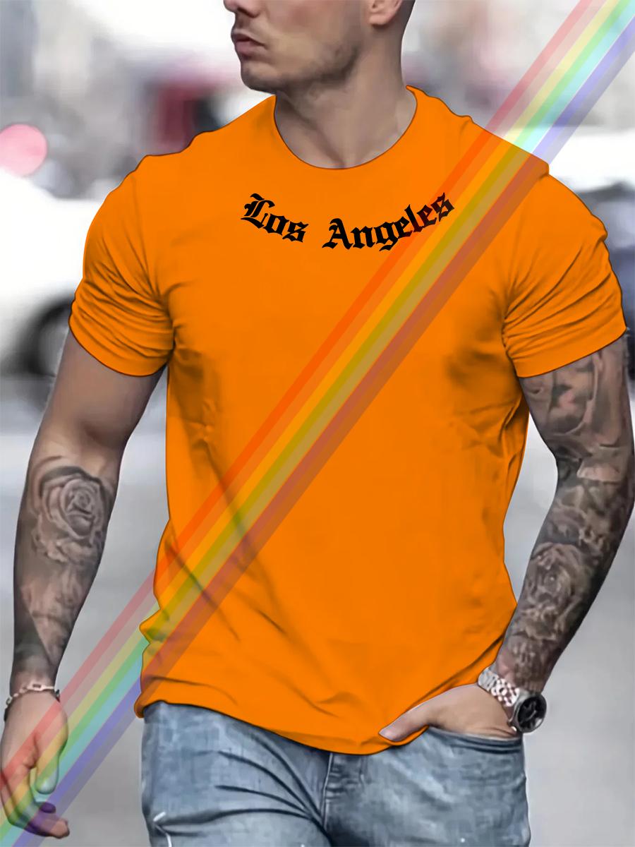 Men s 100% cotton summer neckline Los Angeles Graphic printed slim fit casual sports round neck short sleeved T-shirt top S
Men s 100% cotton summer neckline Los Angeles Graphic printed slim fit casual sports round neck short sleeved T-shirt top S