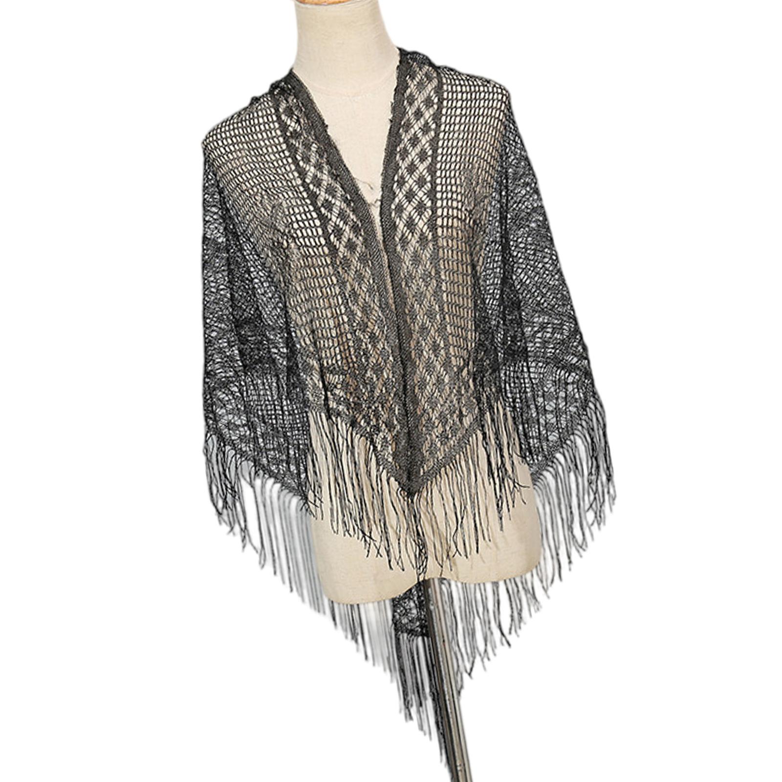 Элегантная женская шаль-накидка на плечи для вечернего платья, легкий шарф, Малайзия, однотонная, ажурная, с кисточками, длинная шаль чёрный
Элегантная женская шаль-накидка на плечи для вечернего платья, легкий шарф, Малайзия, однотонная, ажурная, с кисточками, длинная шаль чёрный