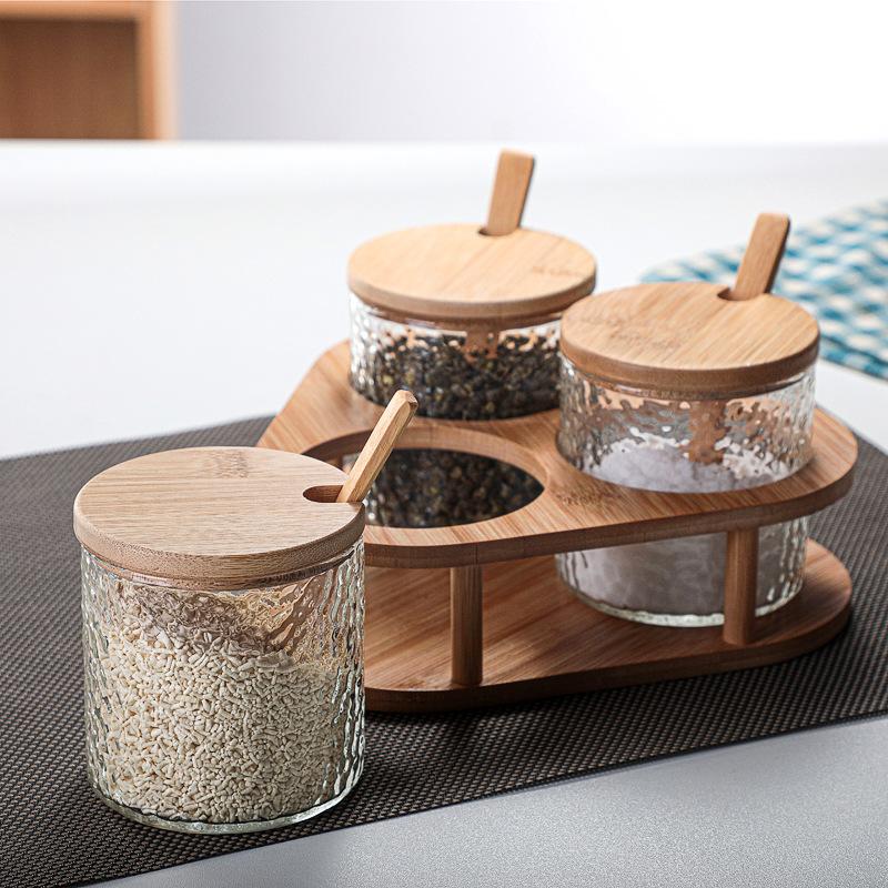 Hammered Glass Seasoning Box Set Kitchen Salt Sugar Bowl with Tray Home Seasoning Soy Sauce Vinegar Bottle Kitchen Accessories
Hammered Glass Seasoning Box Set Kitchen Salt Sugar Bowl with Tray Home Seasoning Soy Sauce Vinegar Bottle Kitchen Accessories
