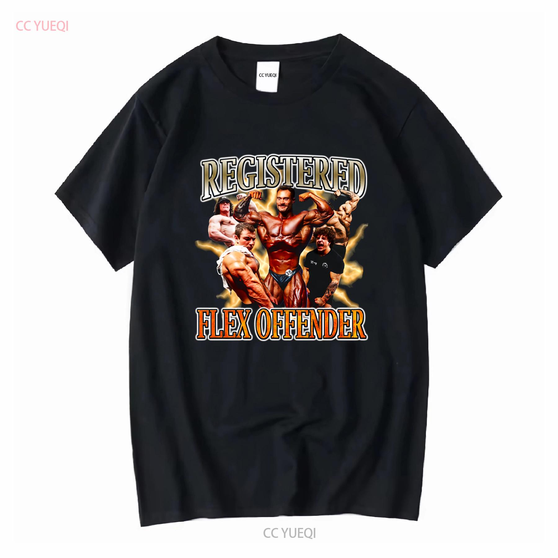 Registered Flex Offender Funny Offensive T Shirt Gym Lifting Ironic Sam Sulek Tren Twins CBum long or short sleeves vintage 4XL
Registered Flex Offender Funny Offensive T Shirt Gym Lifting Ironic Sam Sulek Tren Twins CBum long or short sleeves vintage 4XL