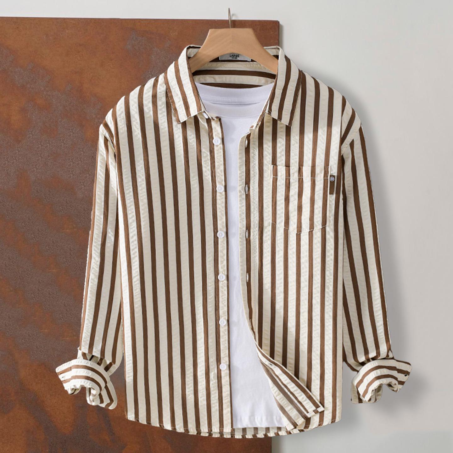 Men s 7790 Bubble Texture Striped Shirt - Iron-Free, Wrinkle-Resistant, Long Sleeve, Versatile for Spring and Autumn Triple Extra Large хакі
Men s 7790 Bubble Texture Striped Shirt - Iron-Free, Wrinkle-Resistant, Long Sleeve, Versatile for Spring and Autumn Triple Extra Large хакі