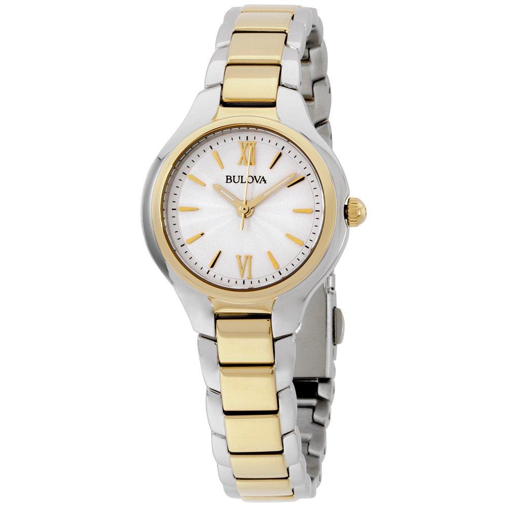 Bulova Ladies Classic Dress 3-Hand Quartz Stainless Steel Watch, Two Tone Gold, 28mm Style: 98L217
Bulova Ladies Classic Dress 3-Hand Quartz Stainless Steel Watch, Two Tone Gold, 28mm Style: 98L217