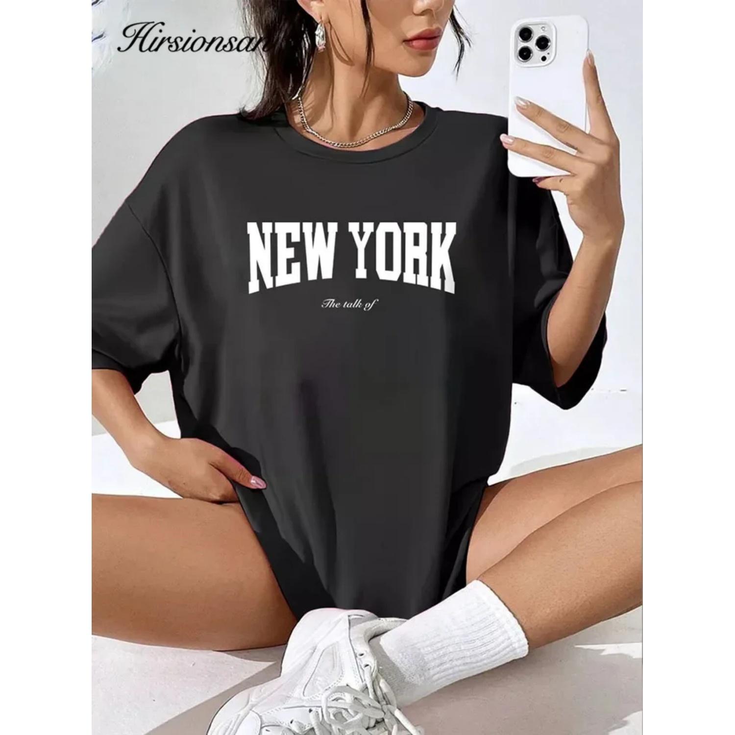 New York Printed T-Shirt Fashion Casual Short Sleeves Summer Cotton Breathable Tshirt Tee graphic t shirts y2k top S чёрный
New York Printed T-Shirt Fashion Casual Short Sleeves Summer Cotton Breathable Tshirt Tee graphic t shirts y2k top S чёрный