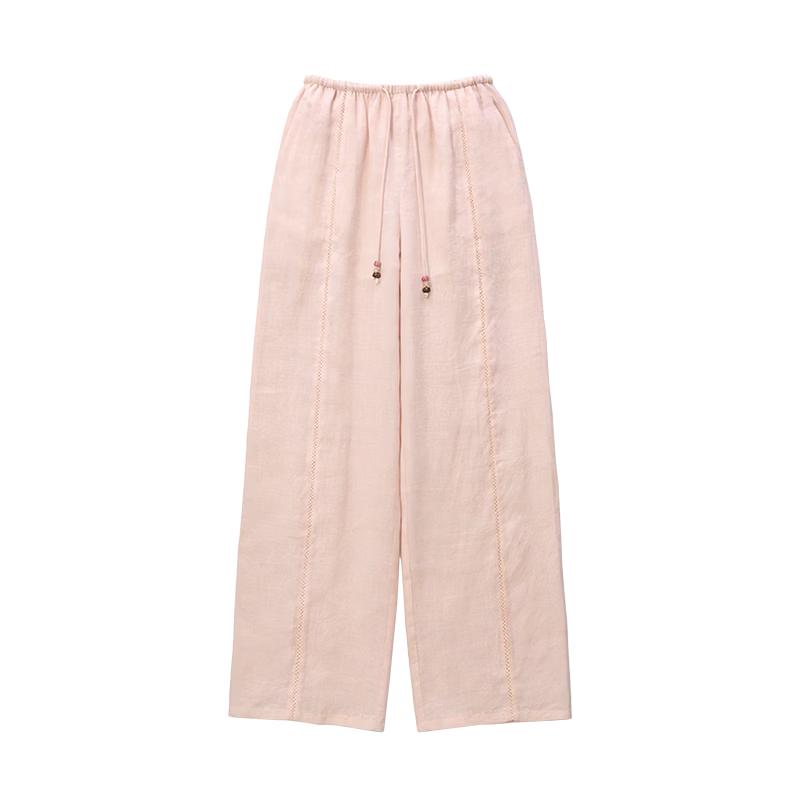 GREEN BELT Women s Lightweight Openwork Ramie Wide-Leg Pants S
GREEN BELT Women s Lightweight Openwork Ramie Wide-Leg Pants S