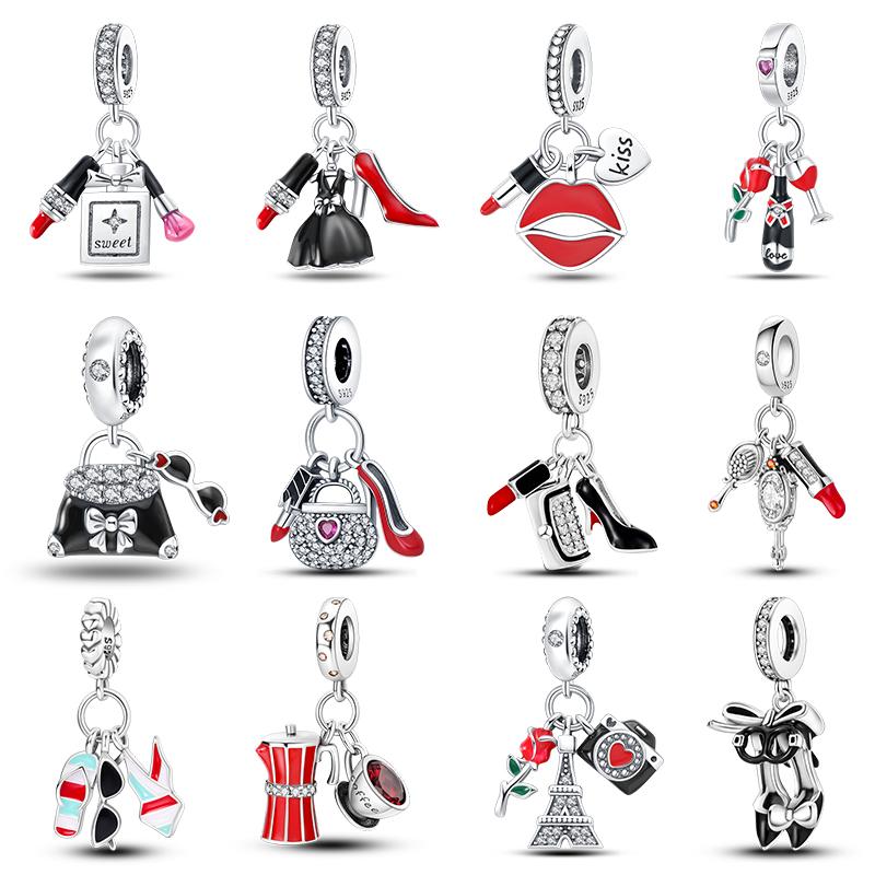 925 Silver Color Fashion High Heels Lipstick Camera Charms Bead Fit 3mm 925 Bracelets DIY Mother s Day Jewelry Gift
925 Silver Color Fashion High Heels Lipstick Camera Charms Bead Fit 3mm 925 Bracelets DIY Mother s Day Jewelry Gift
