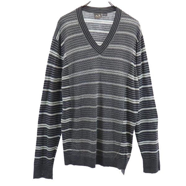 неиспользованный вязаный свитер ARMANI EXCHANGE с узором в полоску, с длинным рукавом и V-образным вырезом, XL, мужской, б/у
неиспользованный вязаный свитер ARMANI EXCHANGE с узором в полоску, с длинным рукавом и V-образным вырезом, XL, мужской, б/у