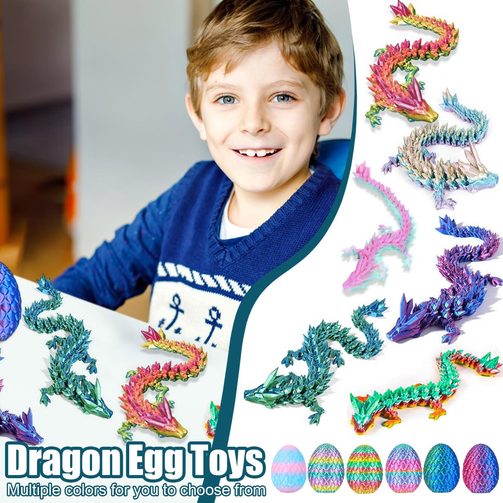 Set Of 6 3D Printed Easter Dragon , Easter Basket Filling, Mystery Eggs, Crystal Dragon Toy, Surprise 3D Printed Animal Toys One Size
Set Of 6 3D Printed Easter Dragon , Easter Basket Filling, Mystery Eggs, Crystal Dragon Toy, Surprise 3D Printed Animal Toys One Size