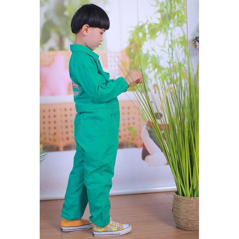 0-3-Year-Old Cotton Romper Slim-Fitting Workwear Emerald Green 110
0-3-Year-Old Cotton Romper Slim-Fitting Workwear Emerald Green 110