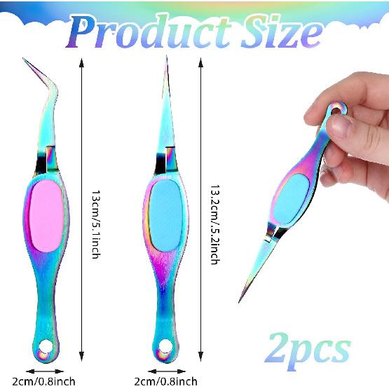 2 Pcs Craft Tweezers, Reverse Tweezers Soft Grip Precision Tweezers Fine Point Tweezers for DIY Craft Jewelry Beading Electronics Laboratory Work
2 Pcs Craft Tweezers, Reverse Tweezers Soft Grip Precision Tweezers Fine Point Tweezers for DIY Craft Jewelry Beading Electronics Laboratory Work