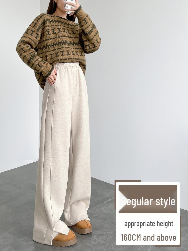 Women s Herringbone High-Waist Wide-Leg Pants, Autumn/Winter 2025 - Slimming, Plus Velvet, Thickened Drape. L 116-125 lbs
Women s Herringbone High-Waist Wide-Leg Pants, Autumn/Winter 2025 - Slimming, Plus Velvet, Thickened Drape. L 116-125 lbs