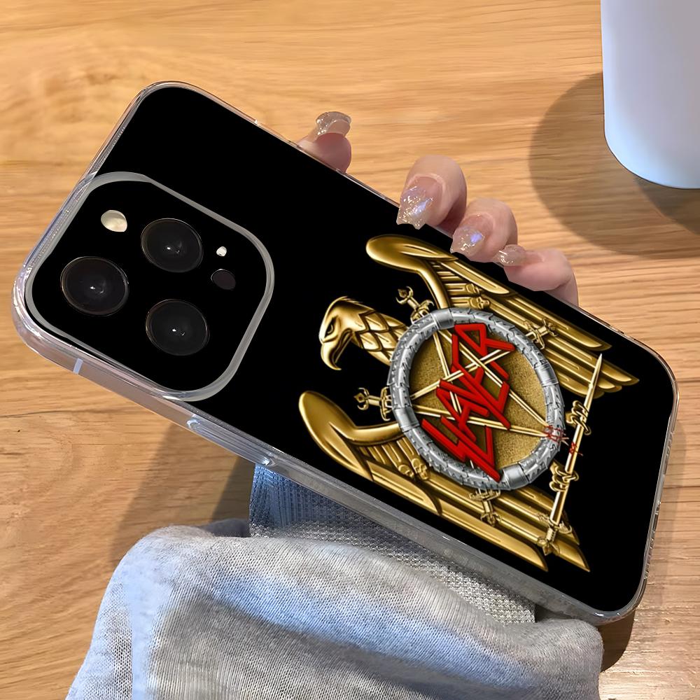 Slayer Heavy Metal Rock Band Phone Case For IPhone 17 Pro Max 16 15 14 Pro Max 13 11 Xs Xr 8 7Plus Transparent Cover iPhone XS Max
Slayer Heavy Metal Rock Band Phone Case For IPhone 17 Pro Max 16 15 14 Pro Max 13 11 Xs Xr 8 7Plus Transparent Cover iPhone XS Max