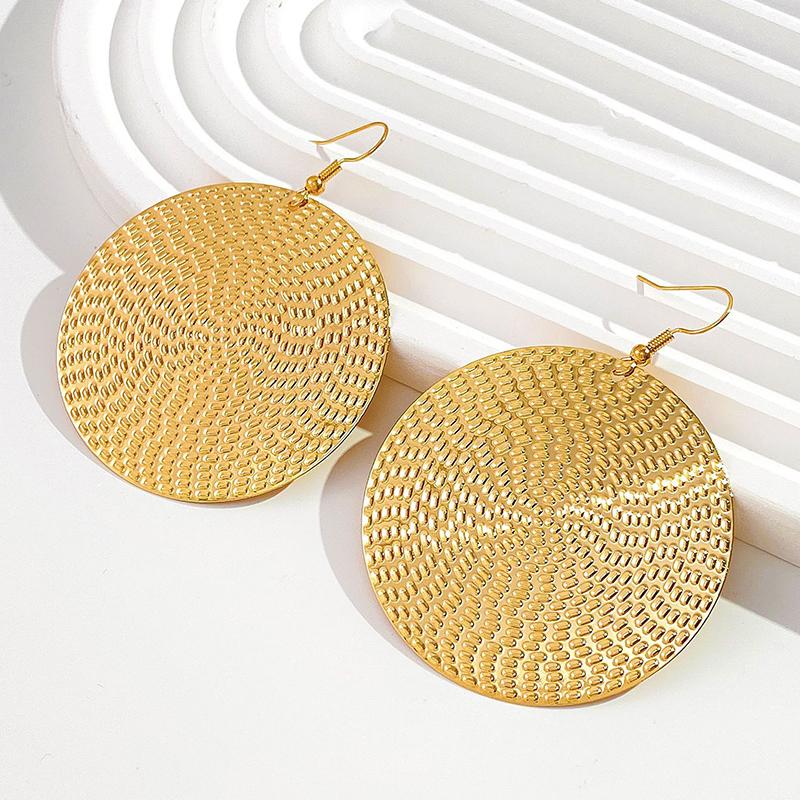 Punk Exaggerated Gold Silver Color Drop Earrings for Women Fashion Big Round Circle Dangle Earrings Statement Jewelry
Punk Exaggerated Gold Silver Color Drop Earrings for Women Fashion Big Round Circle Dangle Earrings Statement Jewelry