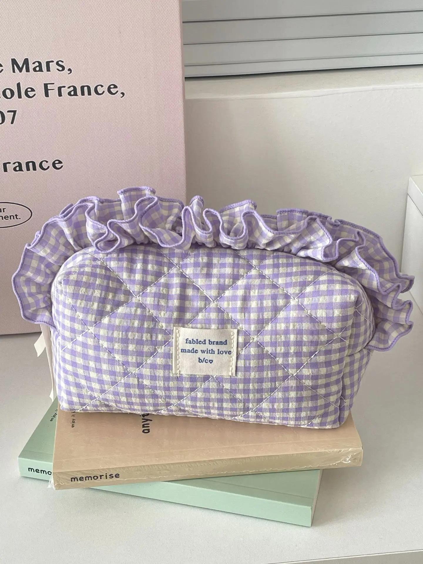 Contrast Color Plaid Ladies Small Storage Bags Pouch Purse Female Makeup Case Handbags Sweet Lace Women s Quilted Cosmetic Bag фіолетовий
Contrast Color Plaid Ladies Small Storage Bags Pouch Purse Female Makeup Case Handbags Sweet Lace Women s Quilted Cosmetic Bag фіолетовий