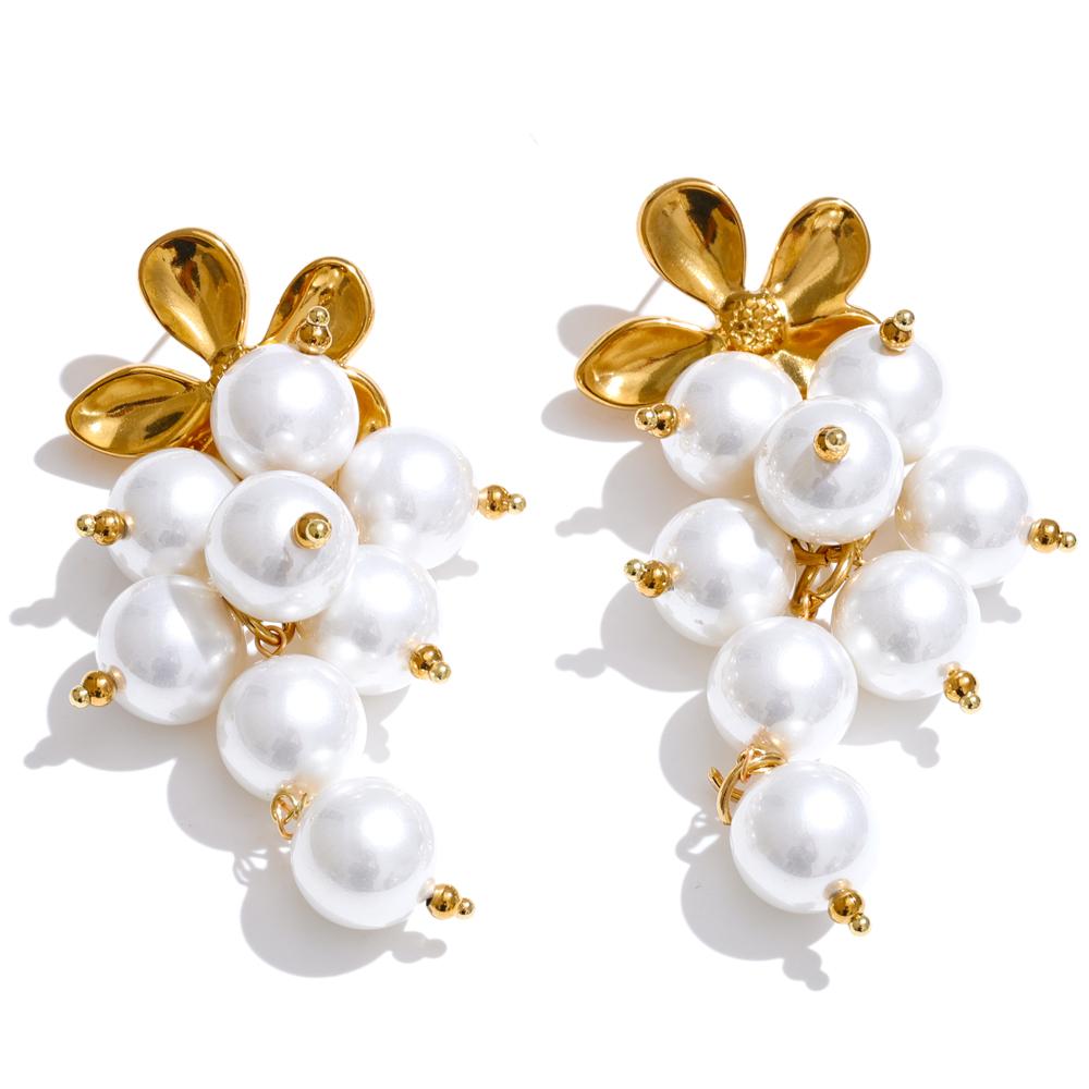 Yhpup Arrivals Handmade Jewelry Simulated Pearls Round Beads Chain Layered Necklace Earrings Stainless Steel Flower Chic Jewelry
Yhpup Arrivals Handmade Jewelry Simulated Pearls Round Beads Chain Layered Necklace Earrings Stainless Steel Flower Chic Jewelry
