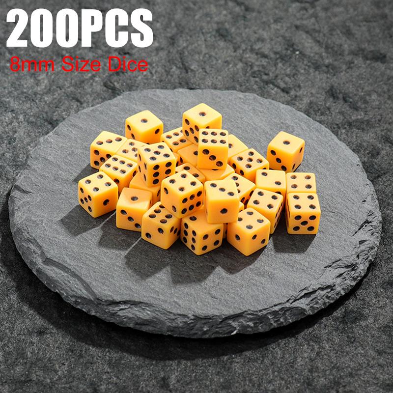 200PCS/Pack Mini Dice 8mm Size Square-Edged Colorful Dots Board Games Dice White Black Green Yellow Red Gambling Dices Props ZYF
200PCS/Pack Mini Dice 8mm Size Square-Edged Colorful Dots Board Games Dice White Black Green Yellow Red Gambling Dices Props ZYF
