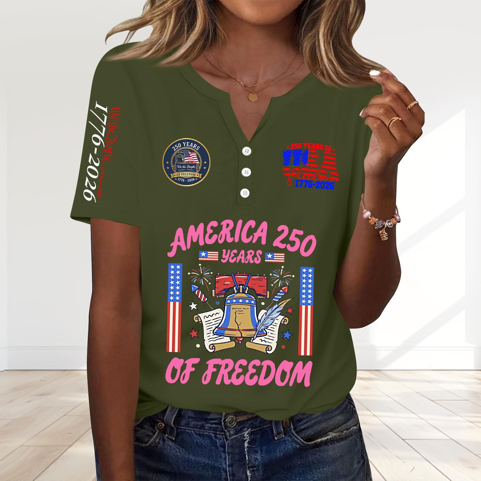 Women’s Short Sleeve Henley Neck T Shirt Years of Bell Print Casual Top 1776 2026 USA Independence Style L армия зеленый
Women’s Short Sleeve Henley Neck T Shirt Years of Bell Print Casual Top 1776 2026 USA Independence Style L армия зеленый