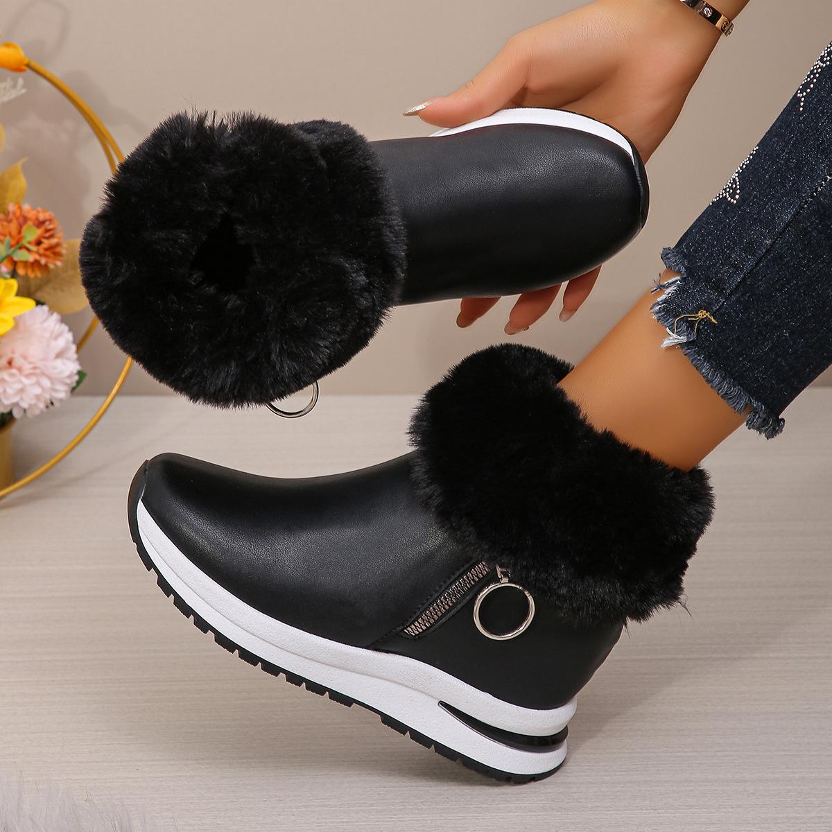 Snow boots women s winter 2024 new turning hair short tube with fleece to keep warm and increase height cotton boots tide fleece short boots 36 чёрный
Snow boots women s winter 2024 new turning hair short tube with fleece to keep warm and increase height cotton boots tide fleece short boots 36 чёрный