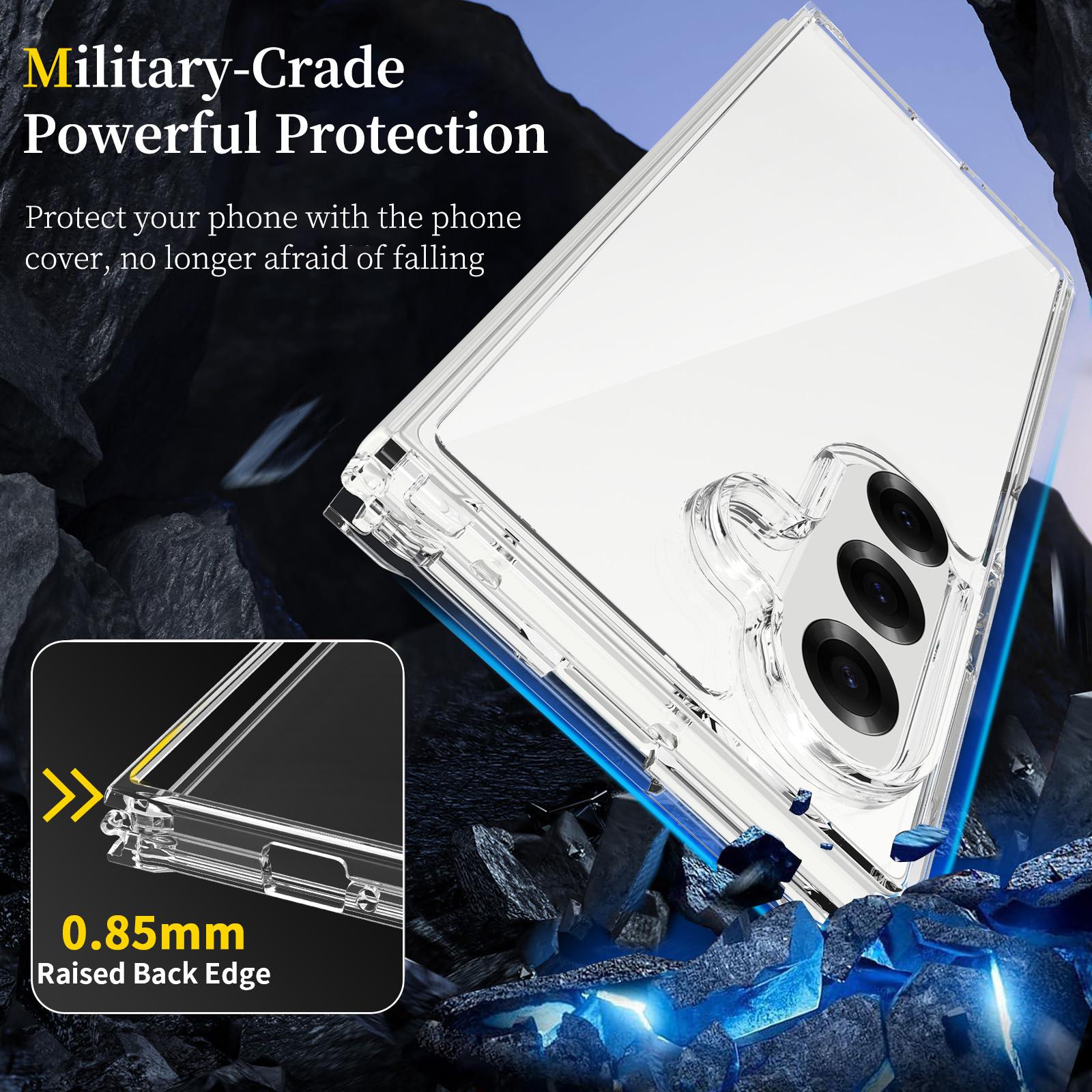 For Samsung Galaxy Z Fold7 5G Case TPU+Acrylic Clear Phone Cover,Integrated Design As Shown A
For Samsung Galaxy Z Fold7 5G Case TPU+Acrylic Clear Phone Cover,Integrated Design As Shown A