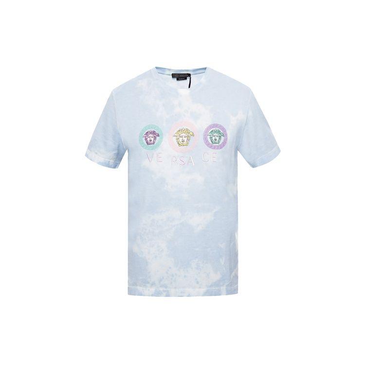 Versace Футболка Tye-Die Medusa Бирюзовые мужские топы Синие оптически-белые A85160-A228806-A2471
Versace Футболка Tye-Die Medusa Бирюзовые мужские топы Синие оптически-белые A85160-A228806-A2471