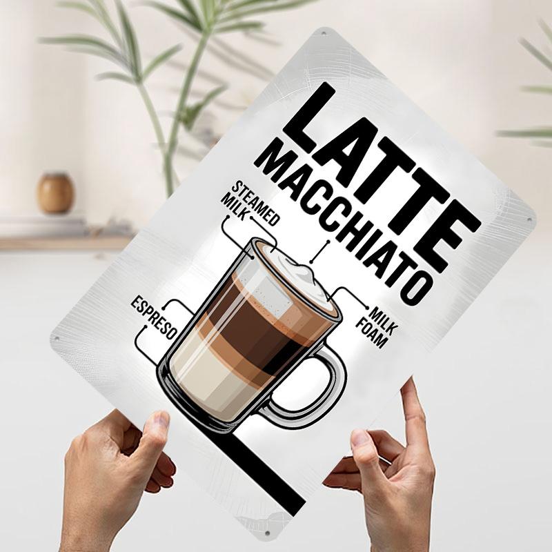 Latte Macchiato Coffee Recipe Diagram Poster Customized Wall Art Vintage Metal Signs Retro Tin Plaque for Man Cave Home Decor 20x30cm(7.8x11.8inch)
Latte Macchiato Coffee Recipe Diagram Poster Customized Wall Art Vintage Metal Signs Retro Tin Plaque for Man Cave Home Decor 20x30cm(7.8x11.8inch)