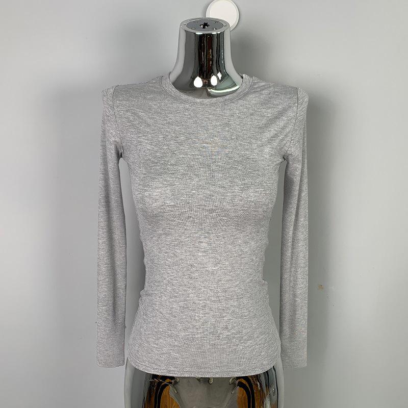 Korean Dongdaemun Slim Sexy Feminine Solid Color Long Sleeve T-Shirt One Size сірий колір
Korean Dongdaemun Slim Sexy Feminine Solid Color Long Sleeve T-Shirt One Size сірий колір