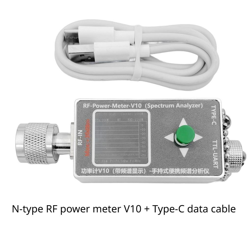 2026 V10N N‑Type RF Power Meter | Type‑C Communication Power Detector Spectrum Analyzer for EMC Testing
2026 V10N N‑Type RF Power Meter | Type‑C Communication Power Detector Spectrum Analyzer for EMC Testing
